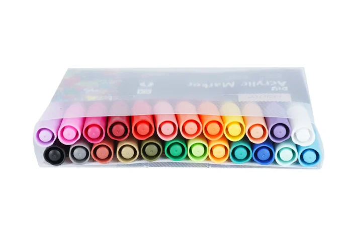 Brustro Acrylic (DIY) Marker Set of 24 (for Craftworks, School Projects, and Other Presentations)2MM TRIP - Image 2