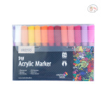 Brustro Acrylic (DIY) Marker Set of 24 (for Craftworks, School Projects, and Other Presentations)2MM TRIP