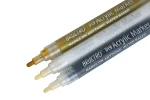 Brustro Acrylic (DIY) Marker Set of 3 - Black, White & Gold 1.0MM - Image 3
