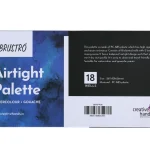 BRUSTRO Artists’ AIRTIGHT Palette 18 Wells with a Removable Clear Tray