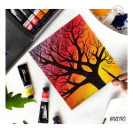 BRUSTRO Artists Acrylic Colour Set of 12 Colours X 12ML Tubes - Image 2