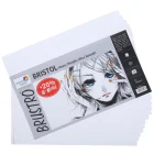 Brustro Ultra Smooth Bristol A3 Size Sheets, 250 GSM (Pack of 10 + 2 Free Sheets)