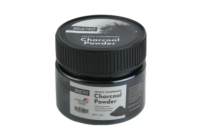 Brustro Artists' Compressed Charcoal Powder 100 ml - Image 1