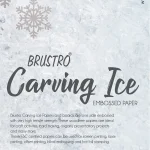 BRUSTRO Carving ICE Embossed Paper A4 Pack A 90GSM