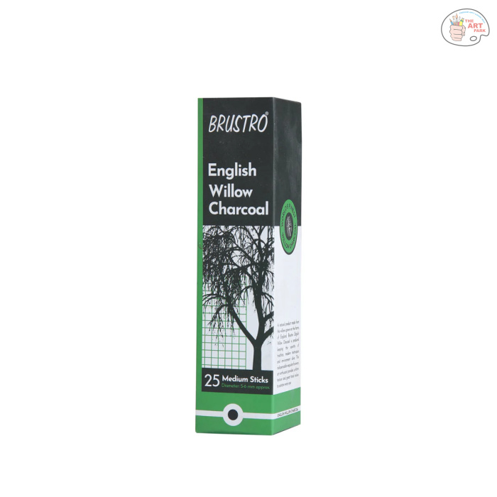 Brustro English Willow Charcoal Medium (25 Sticks) - Image 4
