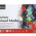 BRUSTRO Artists Mixed Media Glued Pad 250 GSM A4-20 Sheets