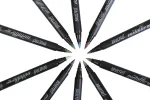BRUSTRO Metallic Brush Pens - Soft Brush Tip for Calligraphy, Hand Lettering, Colouring, Scrapbooking, Card Making - Set of 10 Colors. - Image 6
