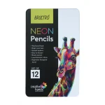 Brustro Neon Pencils Set of 12 (in Elegant tin Box)