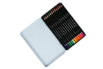 Brustro Neon Pencils Set of 12 (in Elegant tin Box) - Image 3