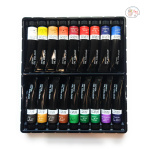 BRUSTRO Artists’ Oil Colour Set of 18 Colours X 12ML Tubes - Image 2