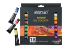 BRUSTRO Artists’ Oil Colour Set of 18 Colours X 12ML Tubes - Image 5