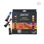 BRUSTRO Artists’ Oil Colour Set of 18 Colours X 12ML Tubes - Image 5