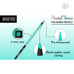 BRUSTRO Artists' Coloured Pencils Pastel Tone Set of 36 (in elegant tin box) - Image 2