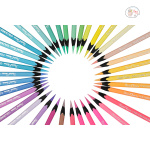 BRUSTRO Artists' Coloured Pencils Pastel Tone Set of 36 (in elegant tin box) - Image 6