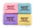 BRUSTRO ECO PVC dust free eraser pack of 2 (Each pack contains 2 erasers)