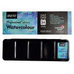 Brustro Professional Artists' Watercolour 24 half pan set - Image 4