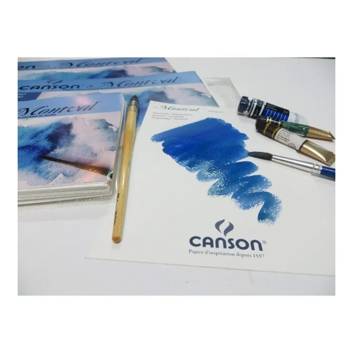 Canson Montval Watercolour 300 GSM Cold Pressed 14.5X18.1 INCH(37CMX46CM) Paper Sheets - Image 3