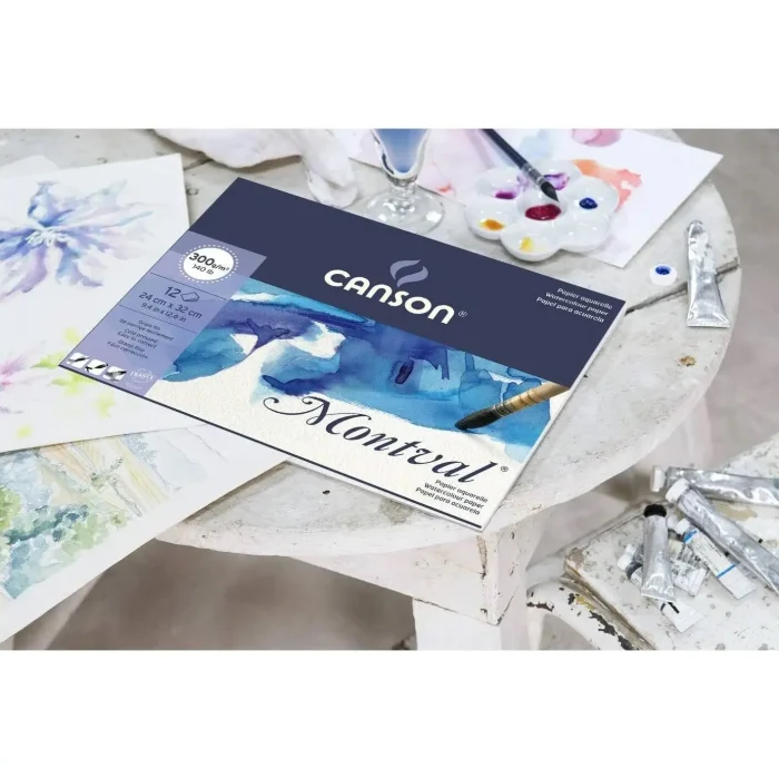 Canson Montval Watercolour 300 GSM Cold Pressed 14.5X18.1 INCH(37CMX46CM) Paper Sheets - Image 5