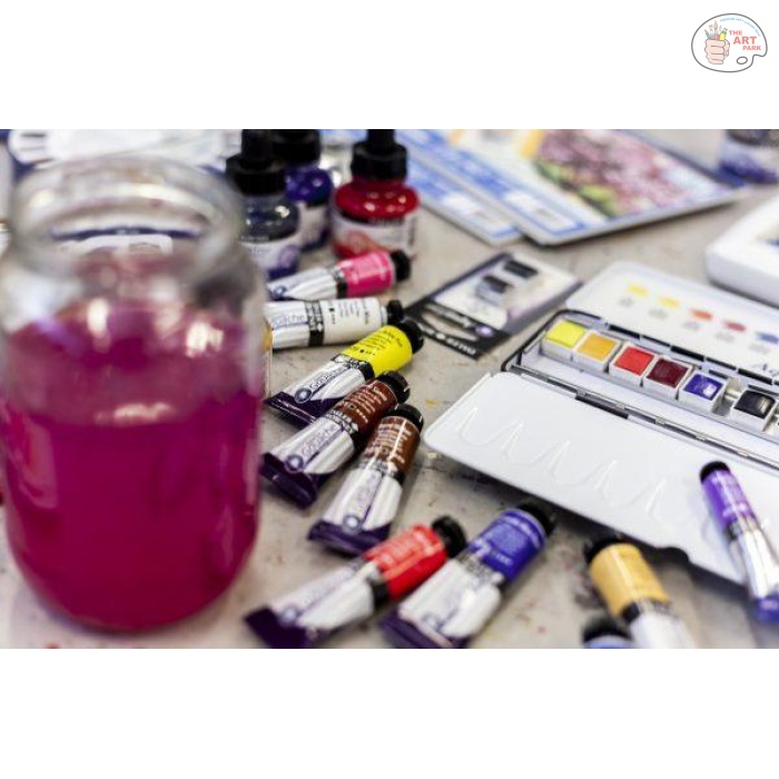 Daler Rowney Aquafine Gouache Paint Starter - Set of 6 (15ml) - Image 5