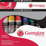 Daler & Rowney Georgian Studio Oil Colour Set (6 Shadesx22 ml)