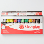 Daler-Rowney Georgian Oil Colour Studio Set With Brush (10x38ml)