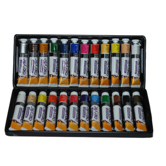 DALER & ROWNEY GRADUATE ACRYLIC COLOUR SET 24 x 22 ML - Image 2