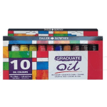 DALER ROWNEY GRADUATE OIL STUDIO SET OF 10 X 38 ML TUBES