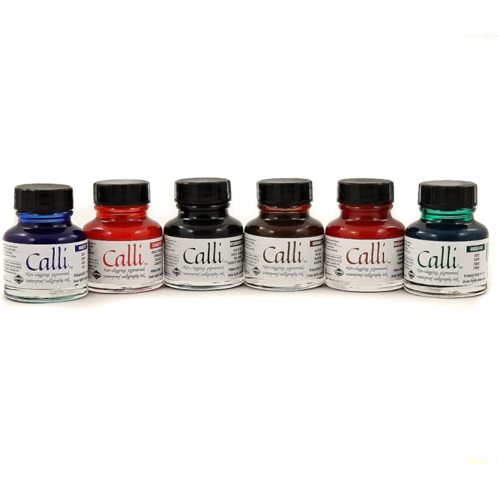 Daler-Rowney Calli Calligraphy Ink Set (6 Bottles x 29.5ml) - Image 2