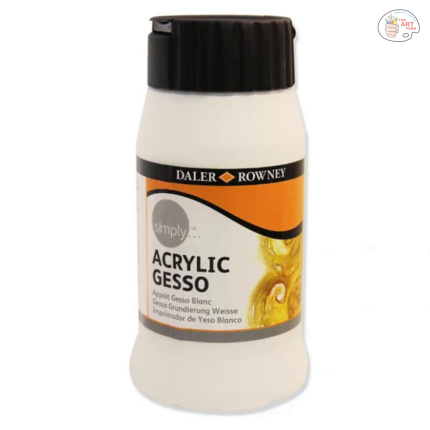 Daler-Rowney Simply 500ml Acrylic Gesso Primer (White)