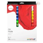 Daler Rowney Simply Oil Color Tube Set (Multicolour, 24 Tubes x 12ml)