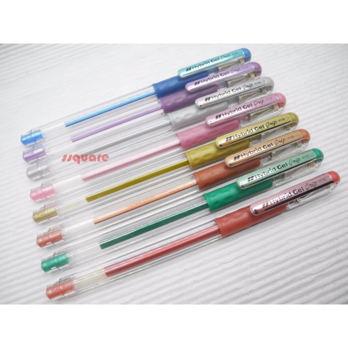 Pental Hybrid Gel Grip Metallic Gel Roller Pen  0.8 MM - Image 2