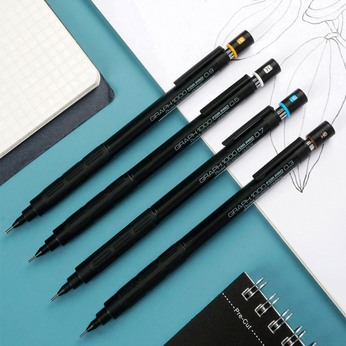 Daler & Rowney Georgian Studio Oil Colour Set (6 Shadesx22 ml) (7) Pentel Graph 1000 Automatic Pencil for Draughting - Image 1