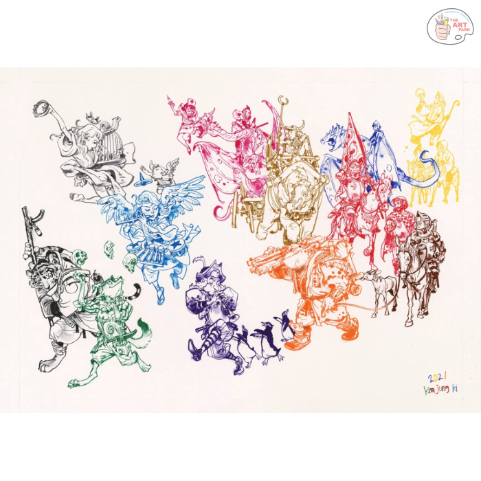 PENTEL BRUSH SIGN PEN ARTIST VIBRANT COLOUR SET OF 8 - Image 3