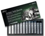 MUNGYO GALLERY SOFT PASTELS SET OF 12 GRAY TONE