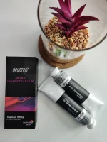 BRUSTRO Artist Gouache Titanium White 40ml (Pack of 2) - Image 6