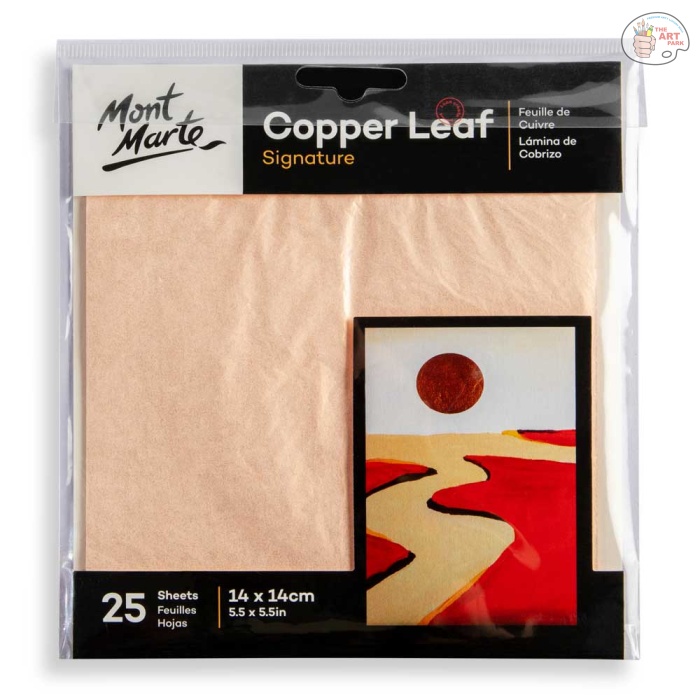 Mont-Mare-Copper-Leaf-Signature-14-x-14-25-Sheets-MAXX0023_V03_F MONT MARTE Copper Leaf Signature 14 x 14cm (5.5in) 25 Sheet - Image 1