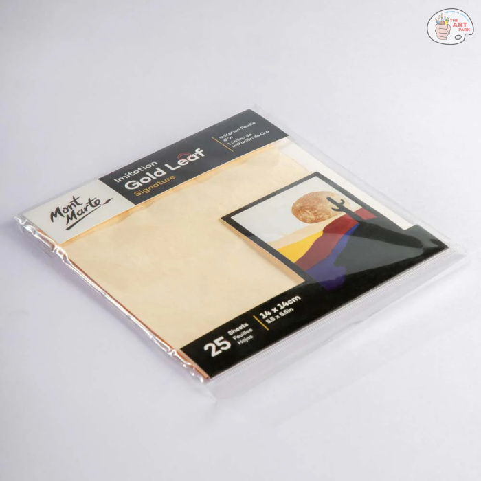 MONT MARTEImitation Gold Leaf Signature 14cm x 14cm (5.5in) 25 Sheets - Image 3