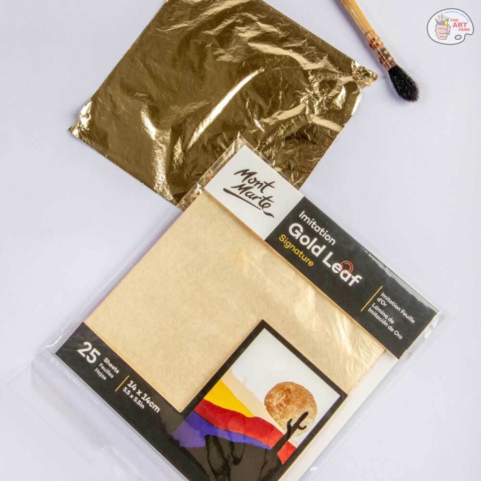 MONT MARTEImitation Gold Leaf Signature 14cm x 14cm (5.5in) 25 Sheets - Image 5