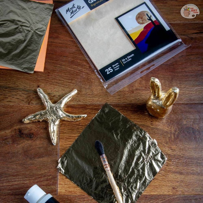 MONT MARTEImitation Gold Leaf Signature 14cm x 14cm (5.5in) 25 Sheets - Image 10