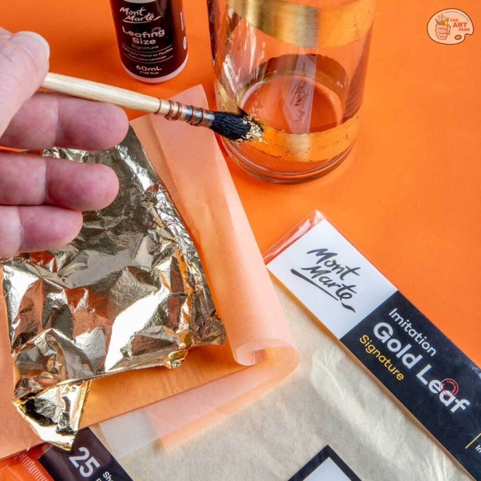 MONT MARTEImitation Gold Leaf Signature 14cm x 14cm (5.5in) 25 Sheets - Image 2