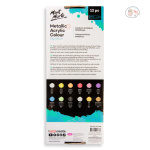 MONT MARTE Metallic Acrylic Colour Paint Set Signature 12pc x 36ml (1.2 US fl.oz) - Image 7