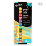 MONT MARTE Metallic Acrylic Colour Paint Set Signature 12pc x 36ml (1.2 US fl.oz)