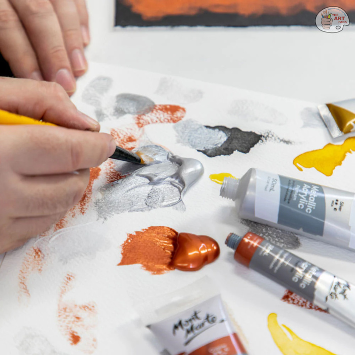 MONT MARTE Metallic Acrylic Colour Paint Set Signature 12pc x 36ml (1.2 US fl.oz) - Image 5