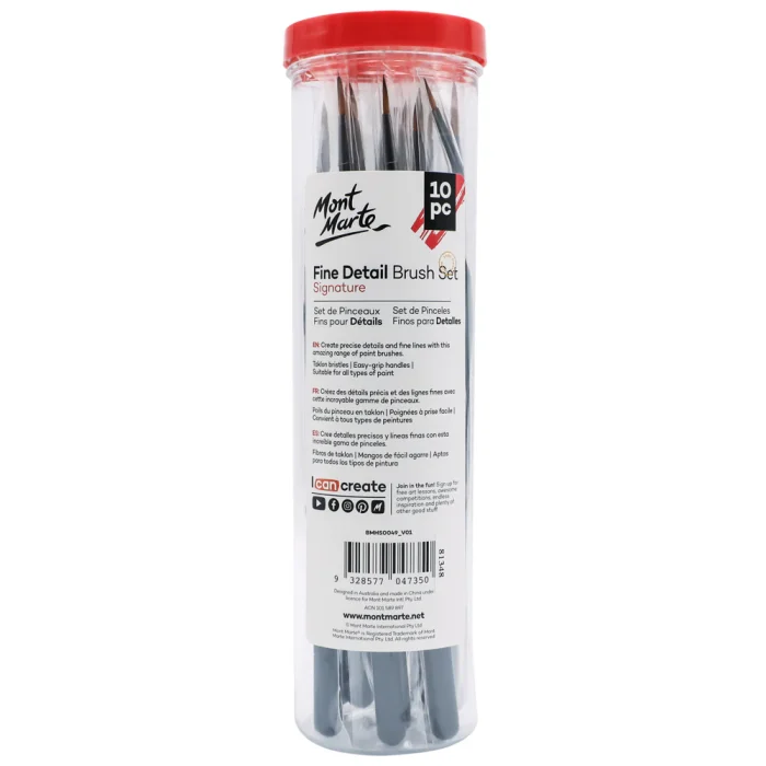MONT MARTE Fine Detail Brush Set Signature 10pc - Image 2