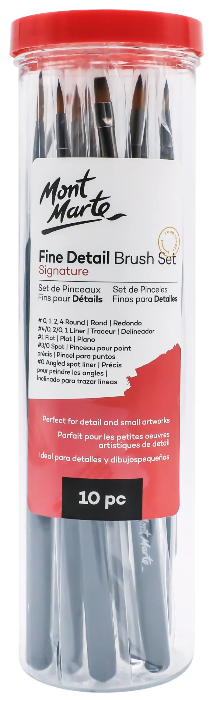MONT MARTE Fine Detail Brush Set Signature 10pc - Image 3