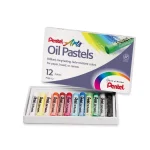 PENTEL ARTS OIL PASTEL SET - 12 ASSORTED COLOURS - Image 5