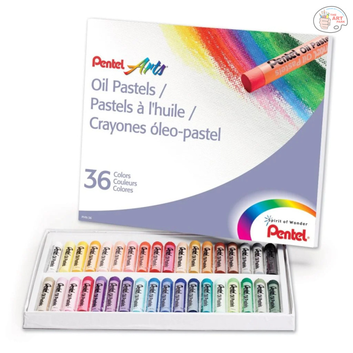 PENTEL ARTS OIL PASTEL SET - 36 ASSORTED COLOURS - Image 4