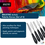 BRUSTRO Artists ’ Palette Knives (Set of 5) - Image 5