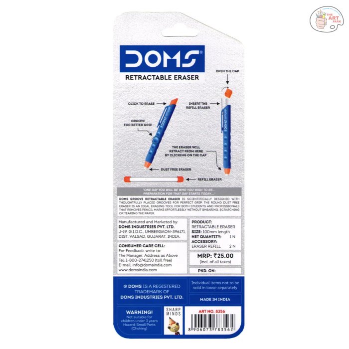 DOMS GROOVE RETRACTABLE ERASER - Image 2