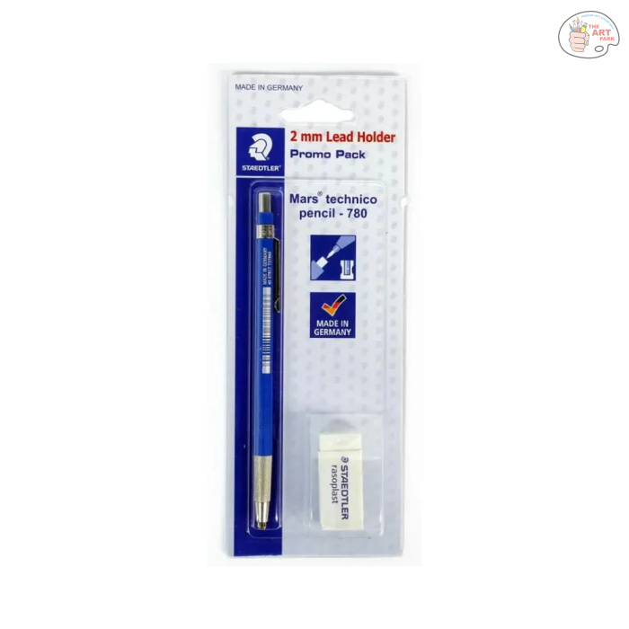 STAEDTLER_LeadHolder-MARSTECHNICO2.0mm. Staedtler 2Mm Lead Holder Promo Pack With Eraser|Blue - Image 1